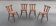Set of 4 bistro/brasserie chairs