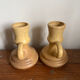 Stoneware candle holders