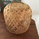 Bamboo basket intertwined