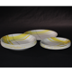 Yellow and white vintage plates Montreal 1960
