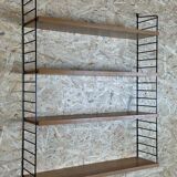 60's 70's oak string shelf module by Kajsa & Nils "Nisse" Strinning Sweden