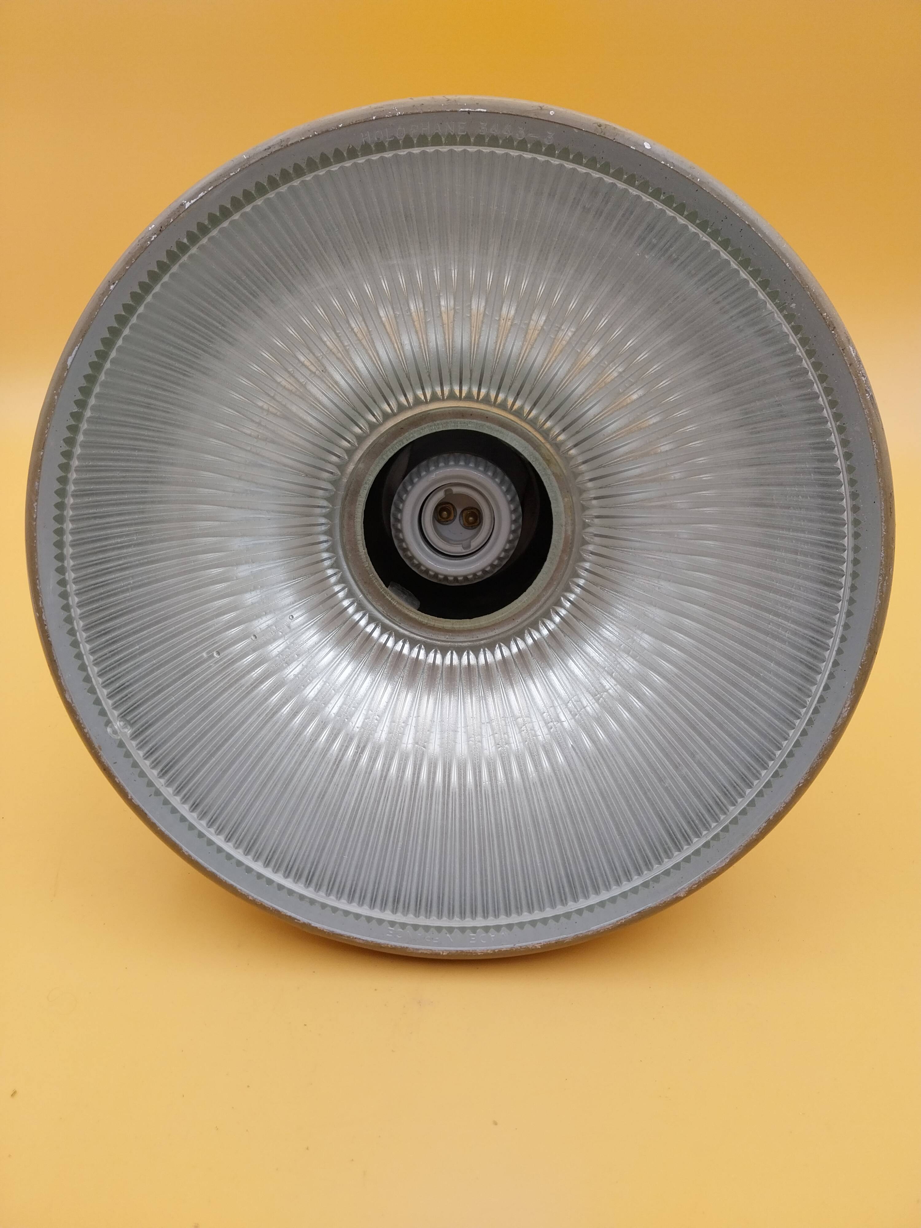 Holophane 3443 industrial suspension metal workshop ceiling light