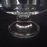 Set of 10 Art Deco crystal footed cups