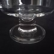 Set of 10 Art Deco crystal footed bowls.