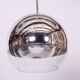 Mid-Century Chandelier in Chromed Steel and Opaline Glass, Germany, 1970s