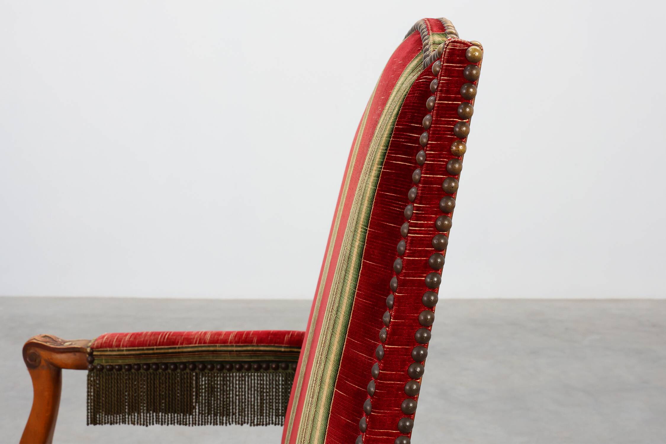 Fauteuil en chêne Louis XIV, France, 19e siècle