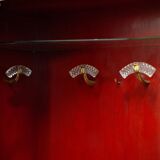 Bamboo wardrobe with illustrations, Italy, 1950