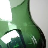 Large vintage green blown glass lantern, 1960s-70s.