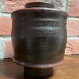 Steuler ceramic vase model 851/14 - brown mid-century modern design by Heiner Balzar