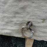 Natural stone trough with ring