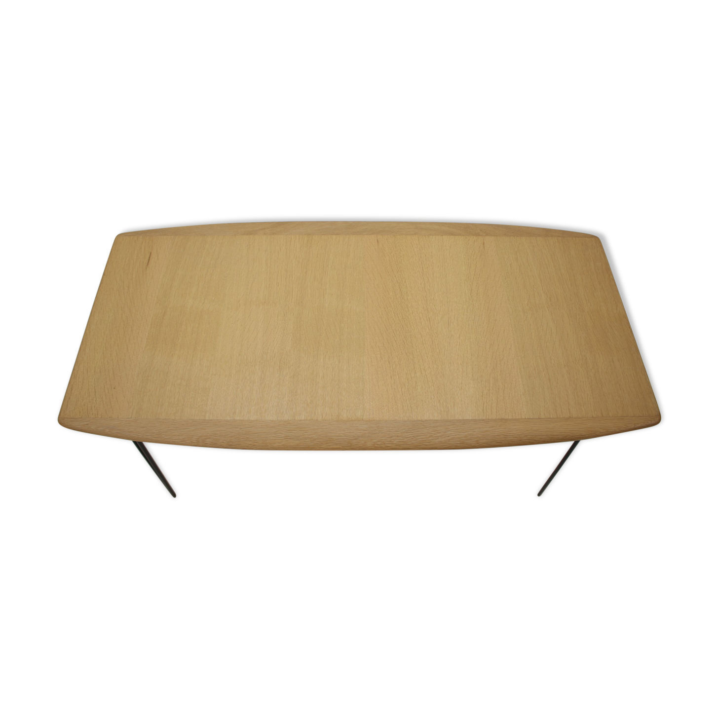 1960s Oak coffee table on hairpin legs