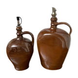 Paire de bouteilles en gré
