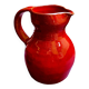 Max Idlas, large burgundy ceramic pitcher, France, 1960s