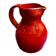 Max Idlas, large burgundy ceramic pitcher, France, 1960s