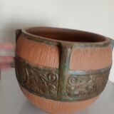 CLANTA ENGLAND - Cache-pot or Planter with vine leaves - POTTERY