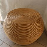 Table rotin vintage