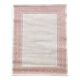 Beige jute and terracotta rug - 168x118cm