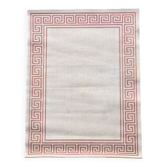 Tapis en jute beige et terracotta - 168x118cm