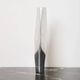 XXL "Facettes" vase in aluminium cast, 1970s