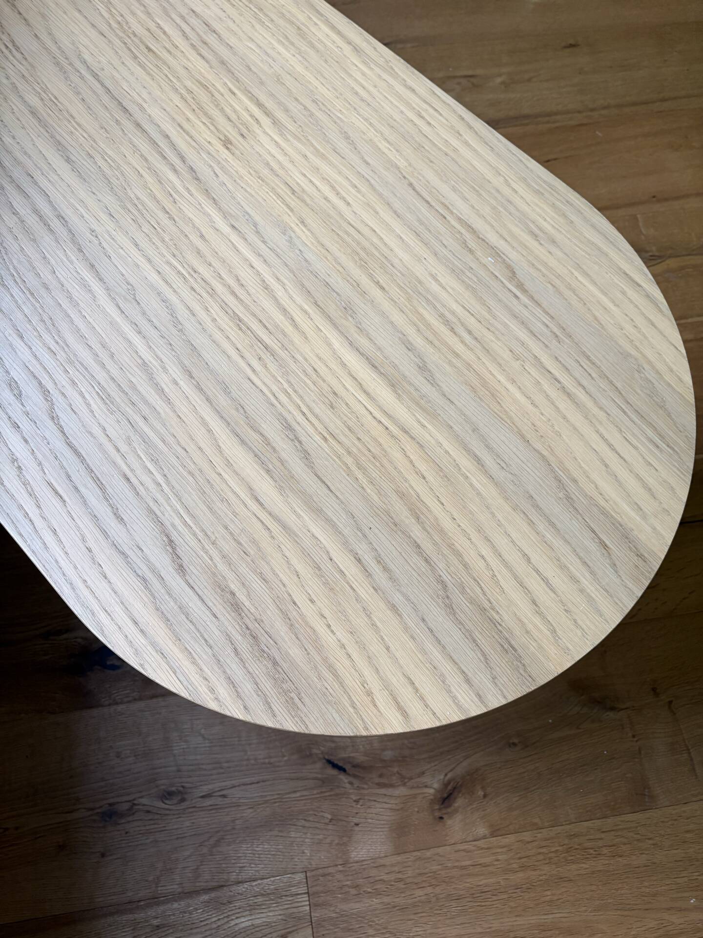 Metal and wood coffee table