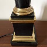 Large black marble lamp 1950