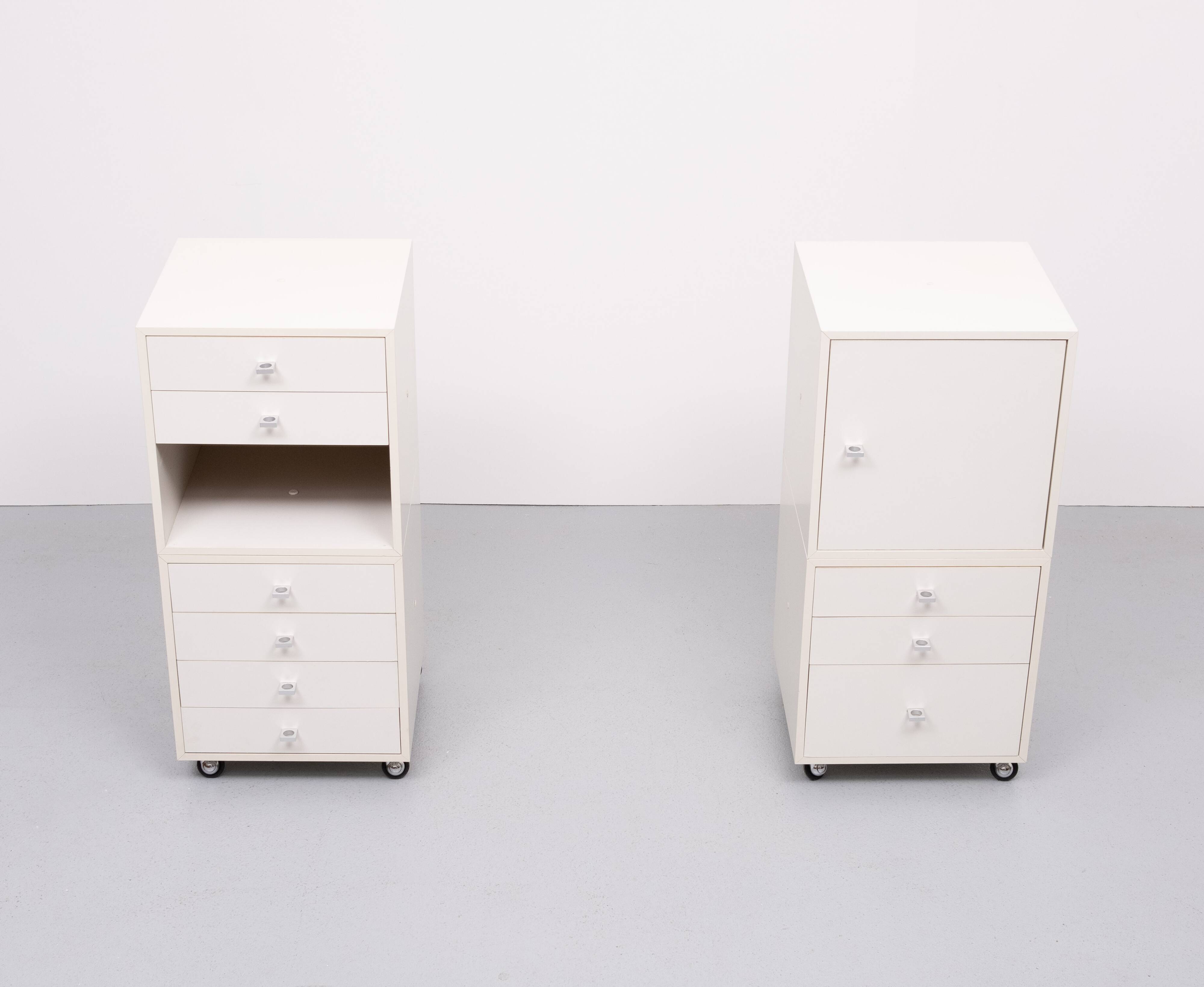 Pair of Q BUS cabinets by Cees Braakman for Pastoe, 1960s