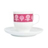 Cup and saucer, Wien style, Melitta, Germany, 1970s.