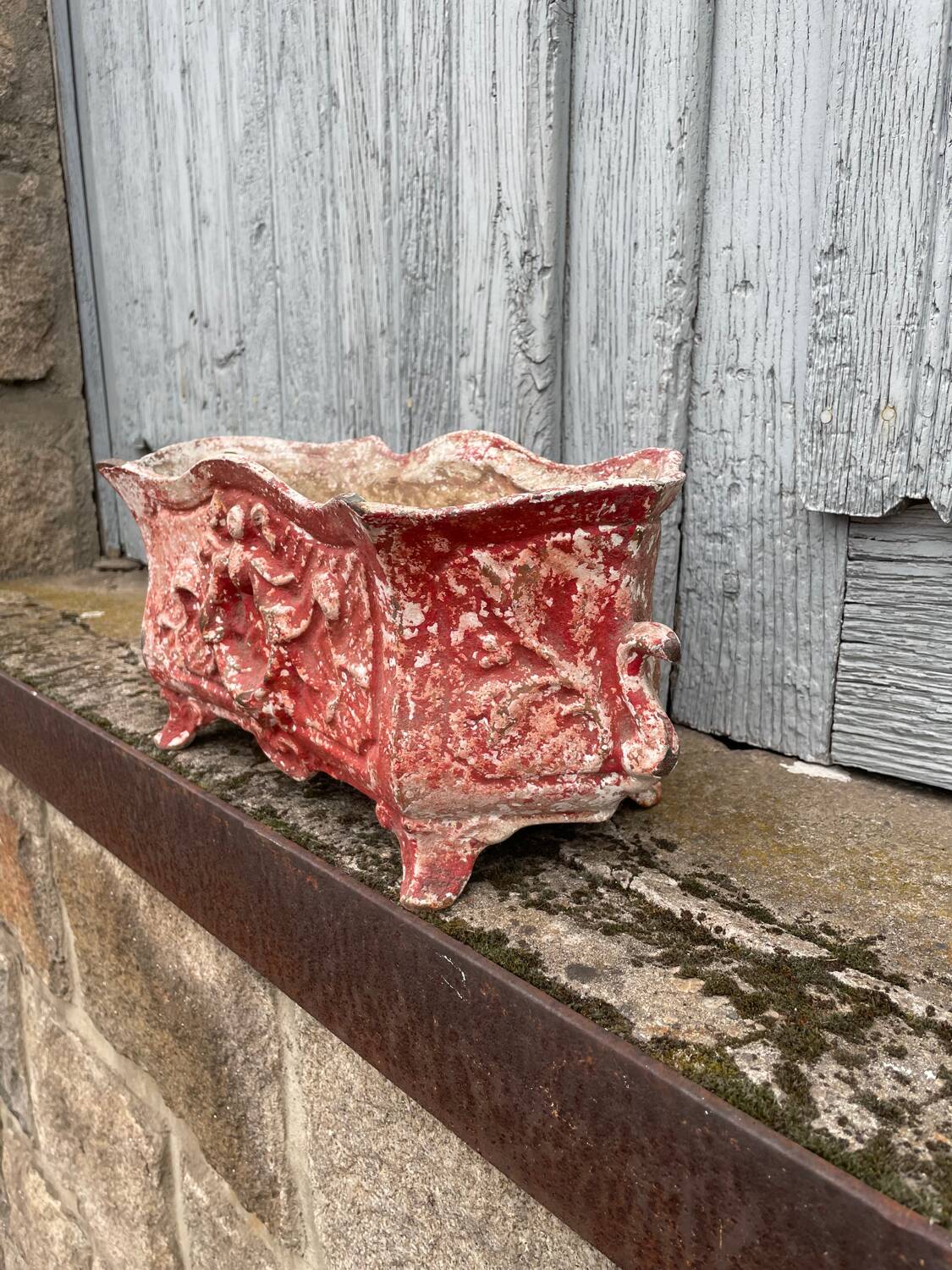 Cast iron planter France circa 19th century Louis XV style