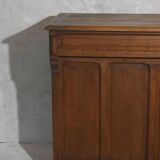 Old solid oak counter shop checkout