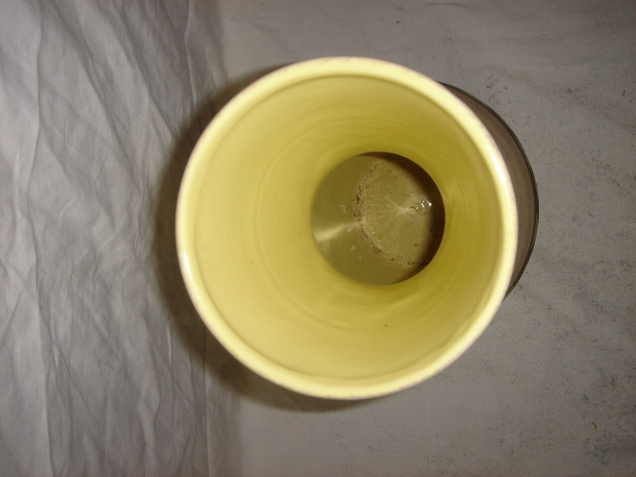 Painted ceramic vase from 1970 west germany