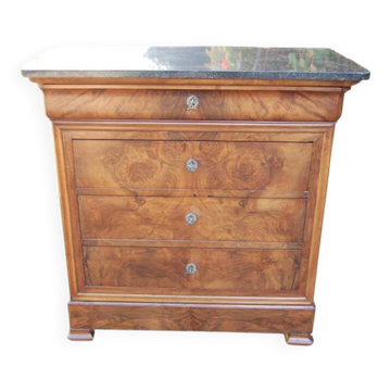 petite commode d époque louis philippe en noyer du 19e siécle