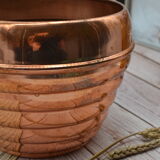 Old copper pot cover