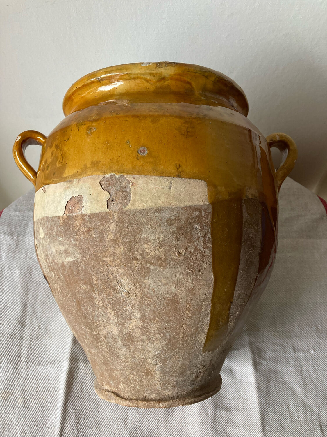 Large confit pot, salt cellar, late 19th century