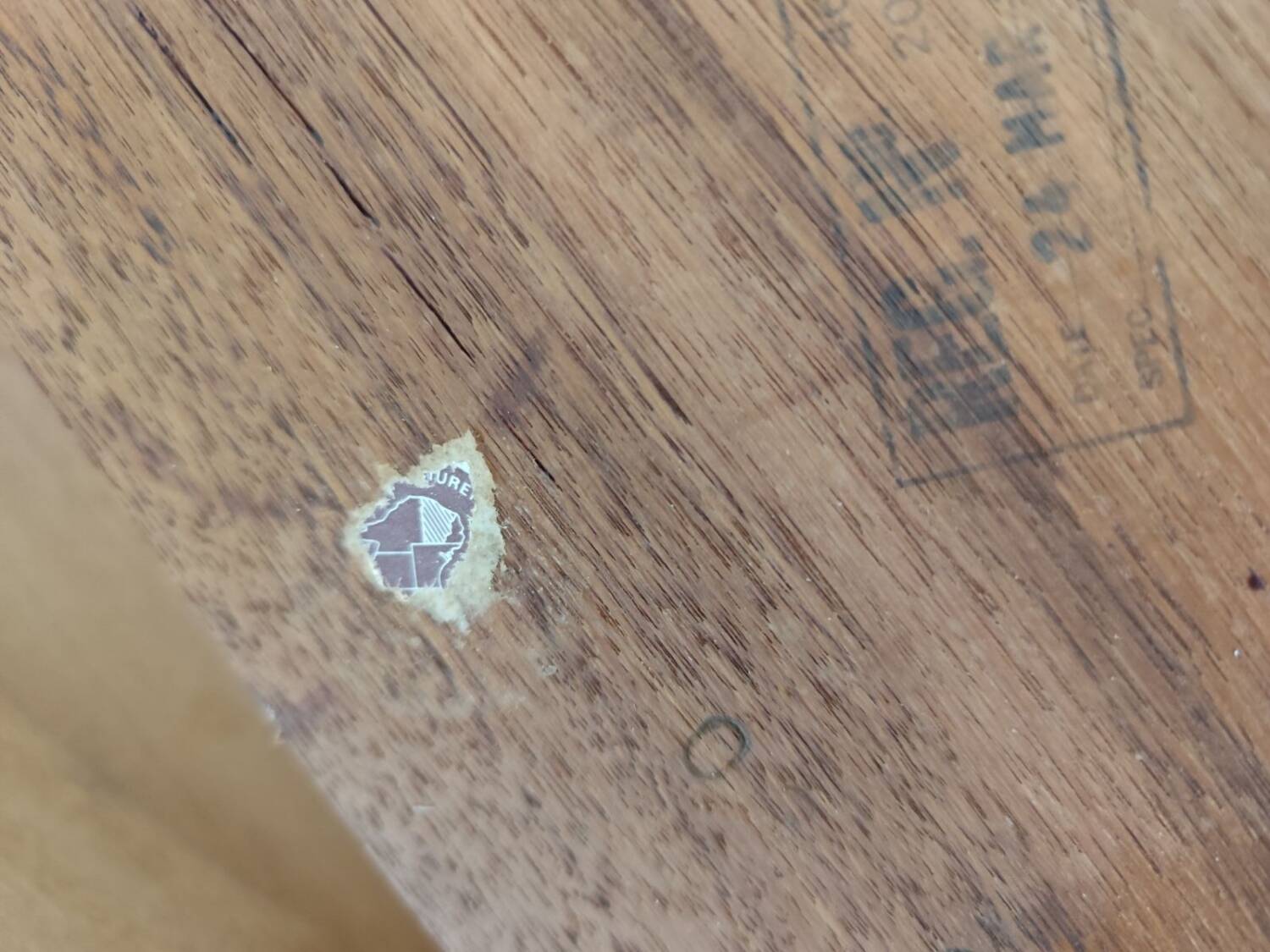 Vintage round dining table