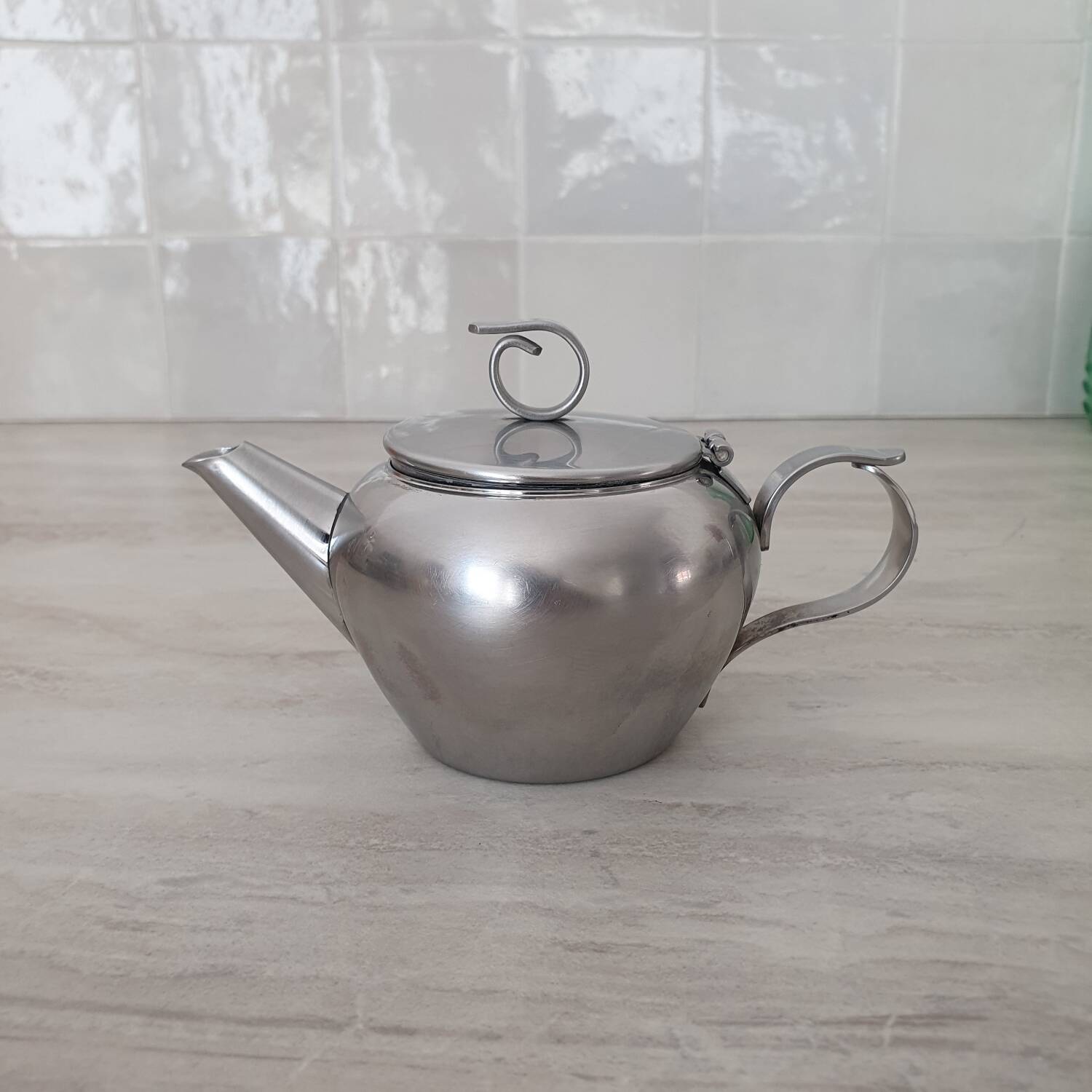 Rémy Letang / Small brushed 18/10 stainless steel teapot