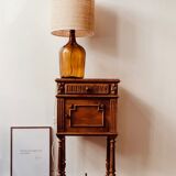 Lampe dame jeanne et rabane