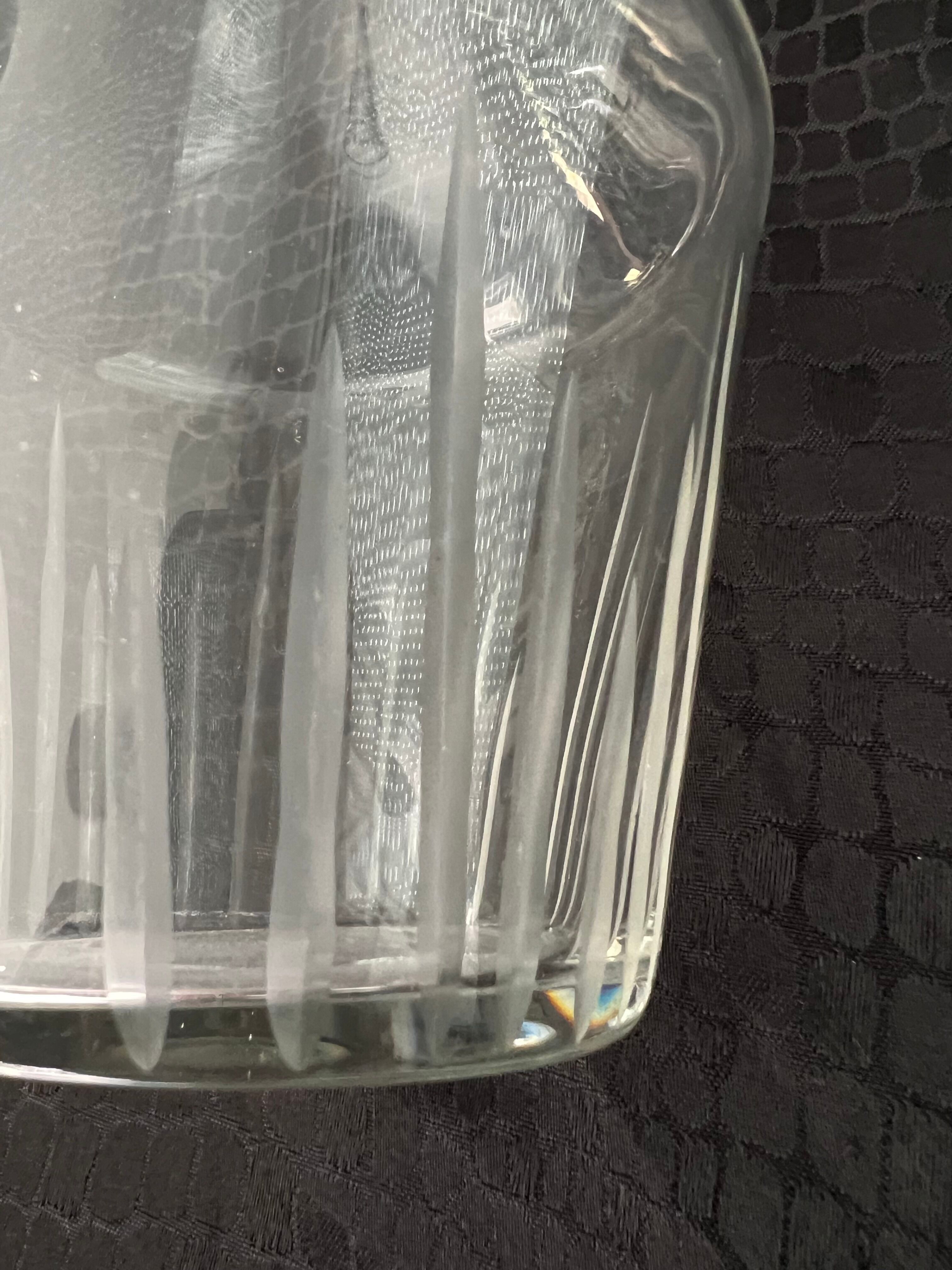 Set of 30 vintage art deco style wine glasses and carafe