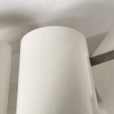 Pair of Parscot wall lights in white lacquered metal from the 80s