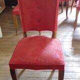 6 leatherette chairs