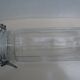 glass jar with vintage cut sides "hermetic"