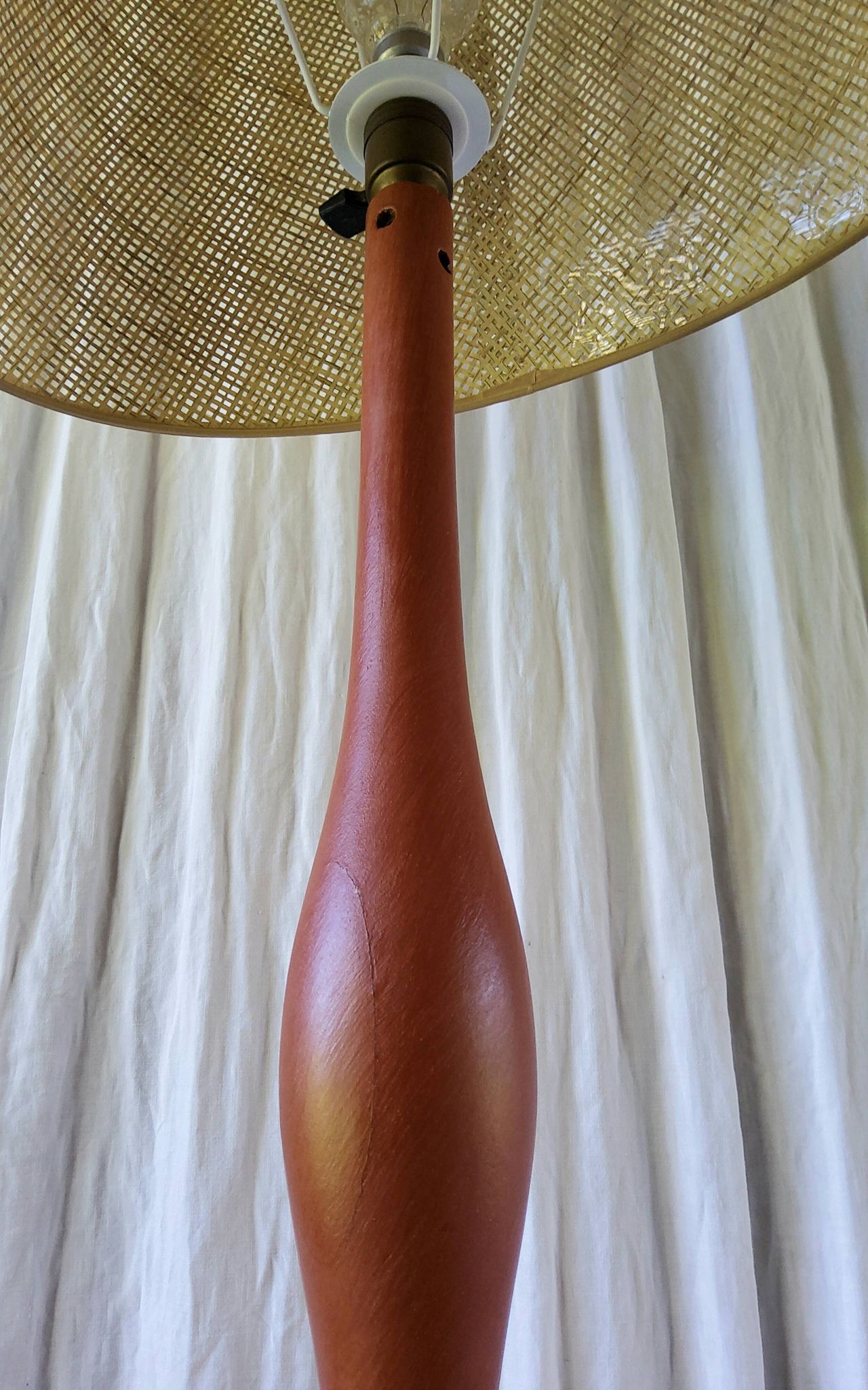 Patinated table lamp
