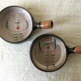 Pair of ceramic cups by Jean Rivier