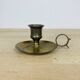Vintage brass cellar rat candle holder