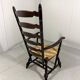 Rustic brutalist high ladder back arm chair 1960’s