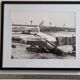 Air France photograph at Orly, vintage print from the 70s framed, 53x43 cm.