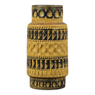 Vintage 1960s Bay Keramiek 'Inka' Handmade Stoneware Vase By Bodo Mans