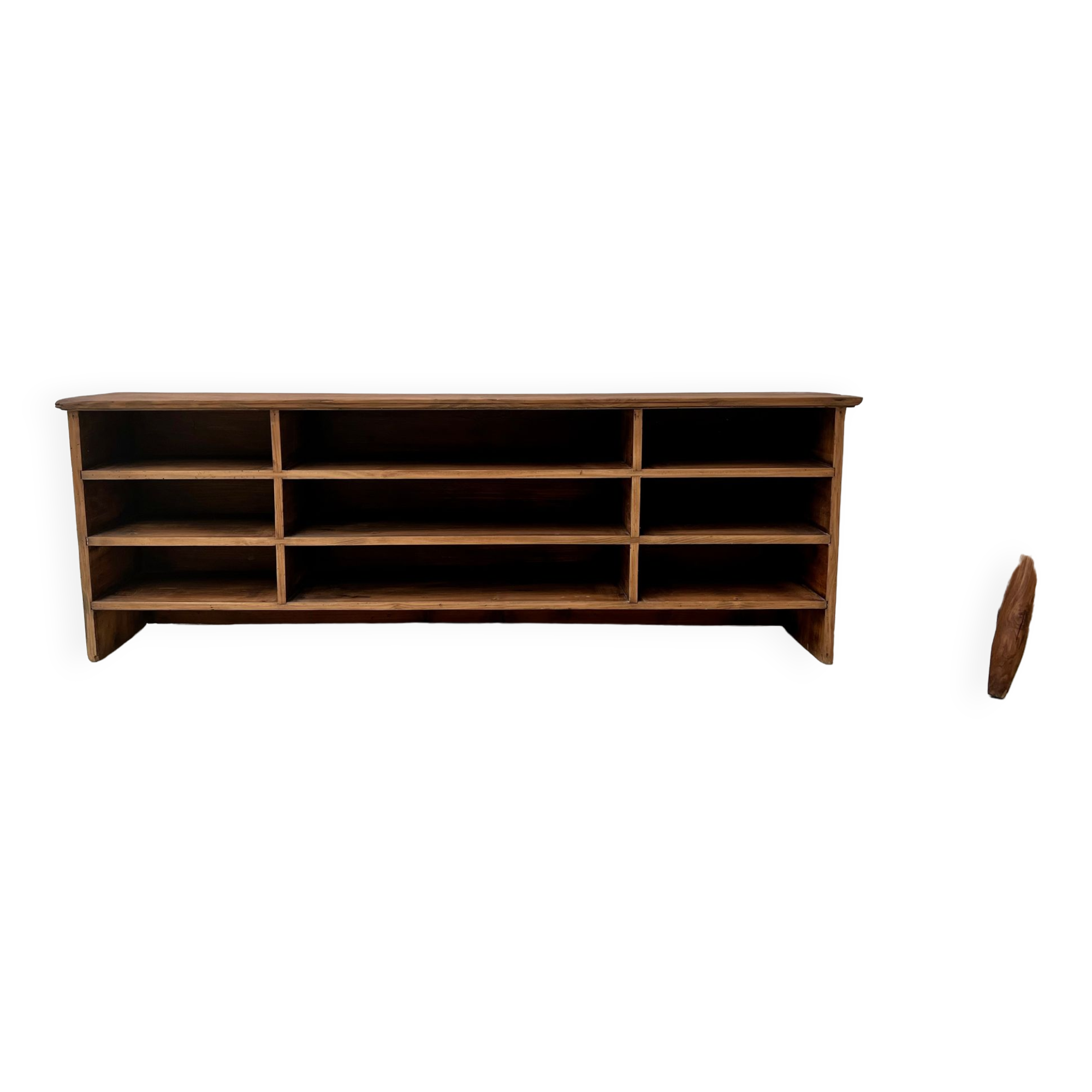 Antique pine cabinet with lockers
