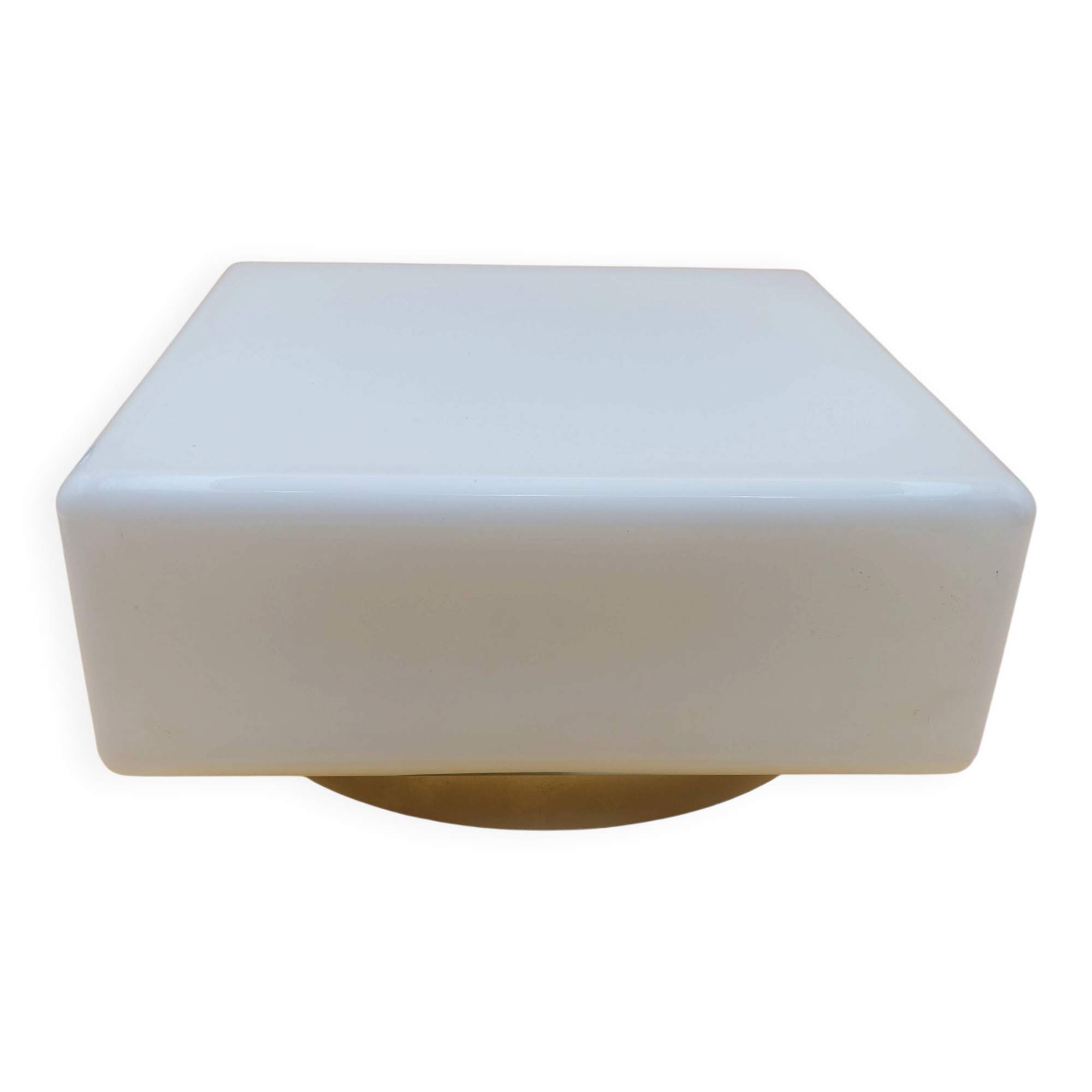 Square opaline ceiling light Lita