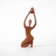 Sculpture en teck femme, design danois, années 1970, fabriquée au Danemark