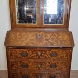 Venetian scriban secretary in Louis XV style, inlaid with walnut.
